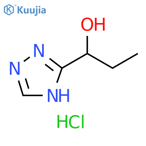 1-(4H-1,2,4-triazol-3-yl)propan-1-ol hydrochloride structure