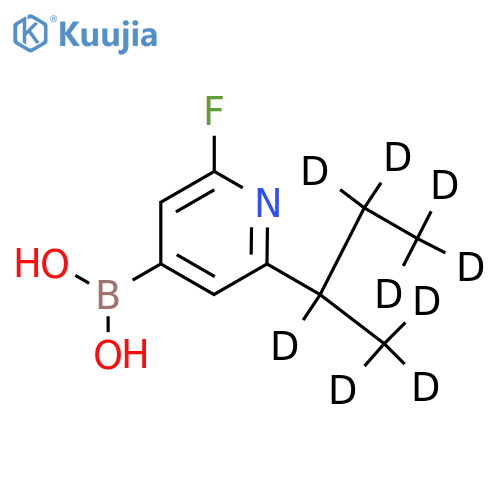 2-(sec-Butyl-d9)-6-fluoropyridine-4-boronic acid structure