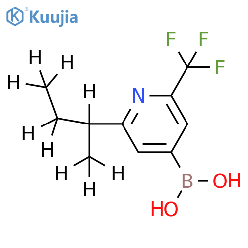 2-(sec-Butyl-d9)-6-trifluoromethylpyridine-4-boronic acid structure