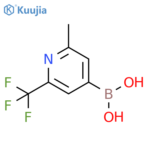 2-Methyl-6-(trifluoromethyl)pyridine-4-boronic acid structure