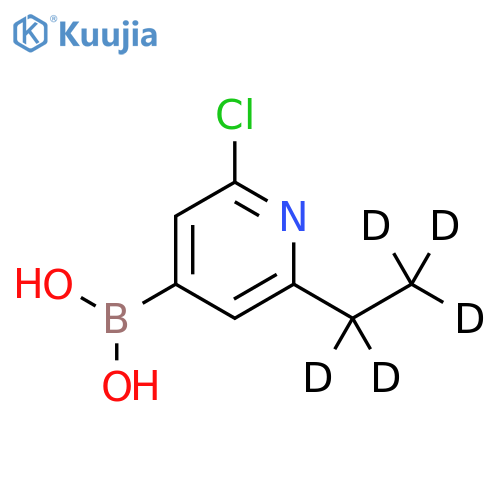 2-Chloro-6-(ethyl-d5)-pyridine-4-boronic acid structure