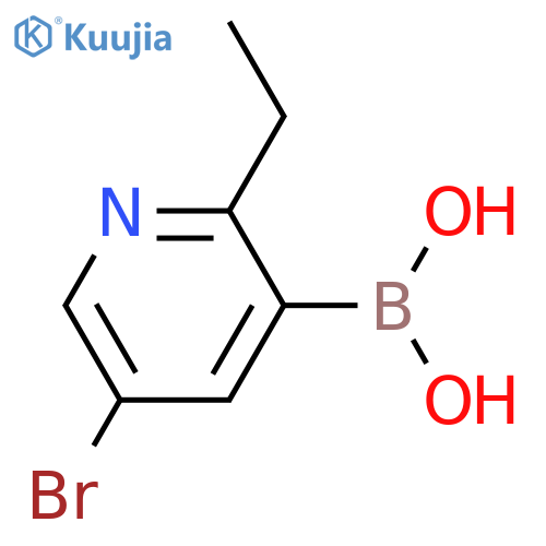 5-Bromo-2-ethylpyridine-3-boronic acid structure