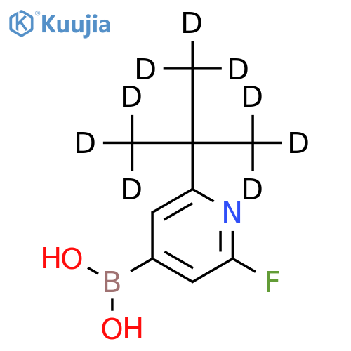 2-Fluoro-6-(tert-butyl-d9)-pyridine-4-boronic acid structure