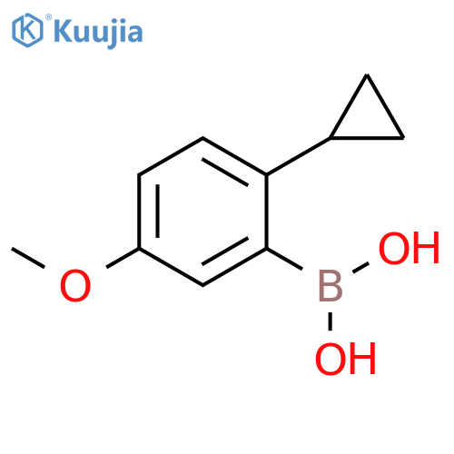 (2-cyclopropyl-5-methoxyphenyl)boronic acid structure