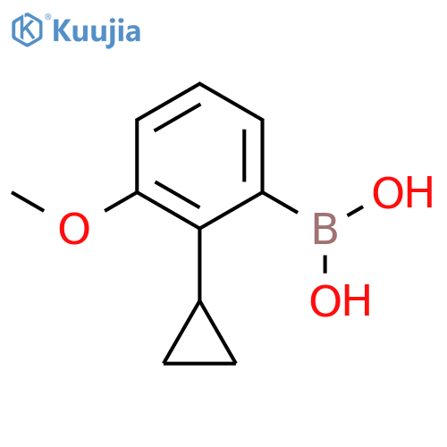 3-Methoxy-2-cyclopropylphenylboronic acid structure