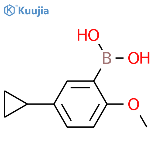 (5-cyclopropyl-2-methoxyphenyl)boronic acid structure