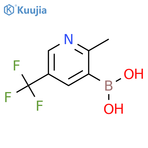 2-Methyl-5-(trifluoromethyl)pyridine-3-boronic acid structure