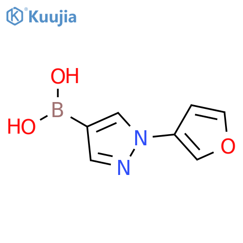 1-(3-Furyl)-1H-pyrazole-4-boronic acid structure