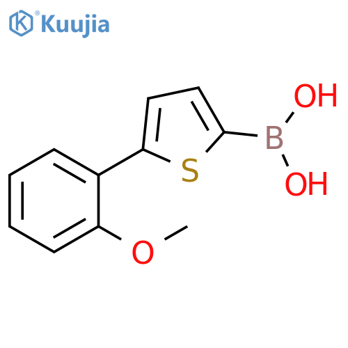 5-(2-Methoxyphenyl)thiophene-2-boronic acid structure