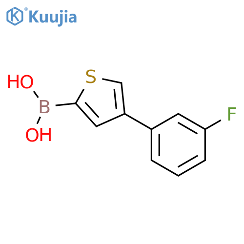 4-(3-Fluorophenyl)thiophene-2-boronic acid structure