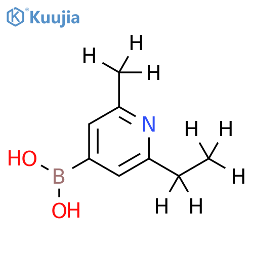 (2-Ethyl-6-methyl-d8)-pyridine-4-boronic acid structure