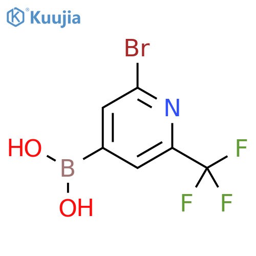 2-Bromo-6-(trifluoromethyl)pyridine-4-boronic acid structure