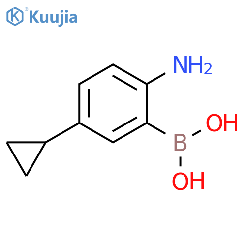 (2-amino-5-cyclopropylphenyl)boronic acid structure