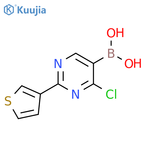 4-Chloro-2-(3-thienyl)pyrimidine-5-boronic acid structure