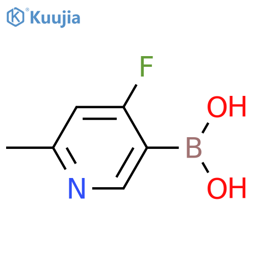 4-Fluoro-2-methylpyridine-5-boronic acid structure