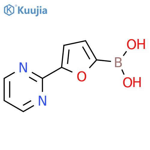 5-(Pyrimidin-2-yl)furan-2-boronic acid structure