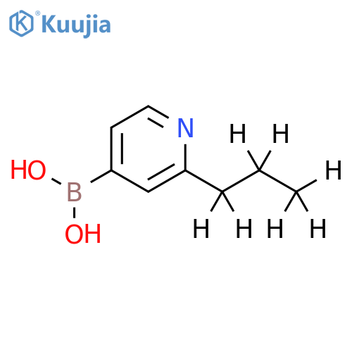 2-(n-Propyl-d7)-pyridine-4-boronic acid structure