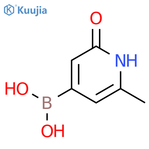 2-Methyl-6-(hydroxy)pyridine-4-boronic acid structure