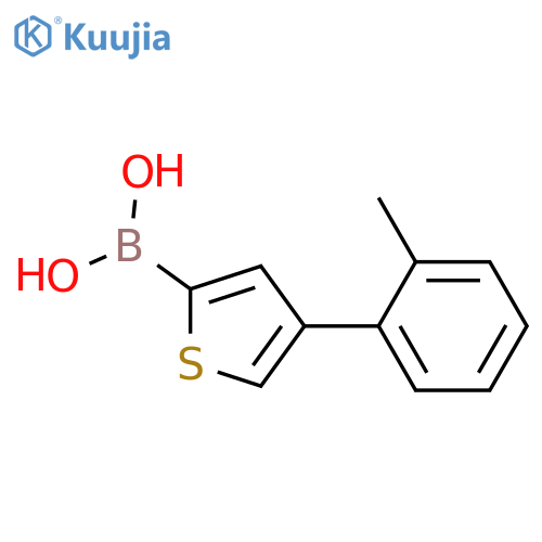4-(2-Tolyl)thiophene-2-boronic acid structure