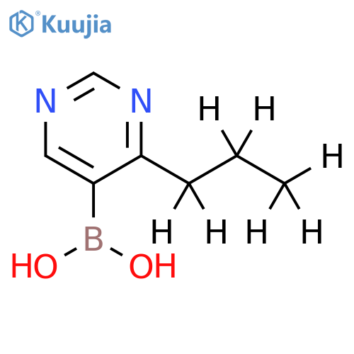 4-(n-Propyl-d7)-pyrimidine-5-boronic acid structure