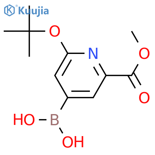 [2-(METHOXYCARBONYL)-6-(TERT-BUTOXY)PYRIDIN-4-YL]BORONIC ACID structure