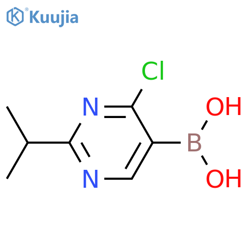 4-Chloro-2-(iso-propyl)pyrimidine-5-boronic acid structure