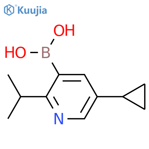 2-(iso-Propyl)-5-(cyclopropyl)pyridine-3-boronic acid structure