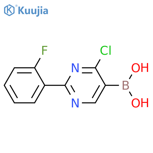 4-Chloro-2-(2-fluorophenyl)pyrimidine-5-boronic acid structure