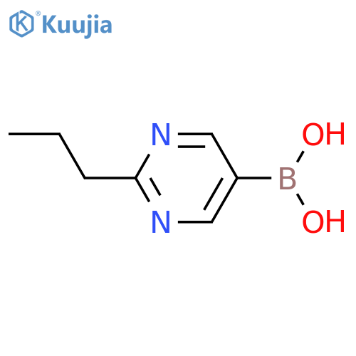 (2-propylpyrimidin-5-yl)boronic acid structure