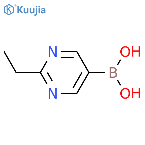 (2-ethylpyrimidin-5-yl)boronic acid structure