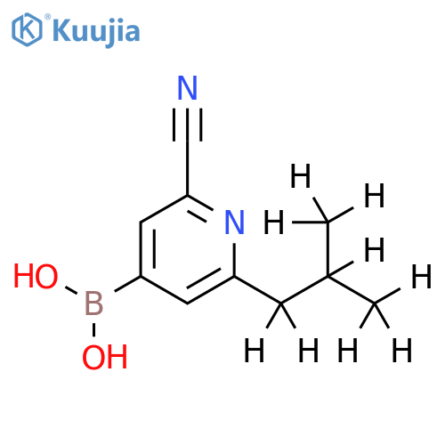 2-Cyano-6-(iso-butyl-d9)-pyridine-4-boronic acid structure