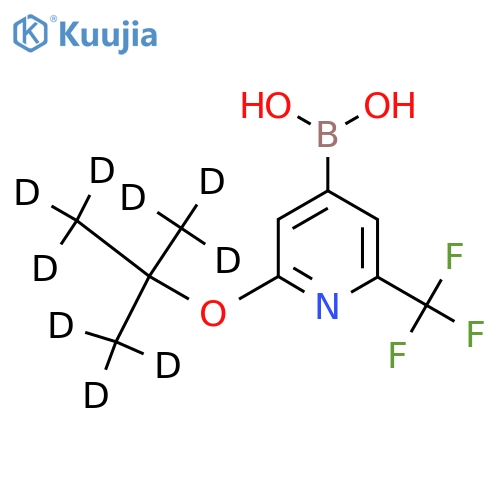 2-(tert-Butoxy-d9)-6-trifluoromethylpyridine-4-boronic acid structure