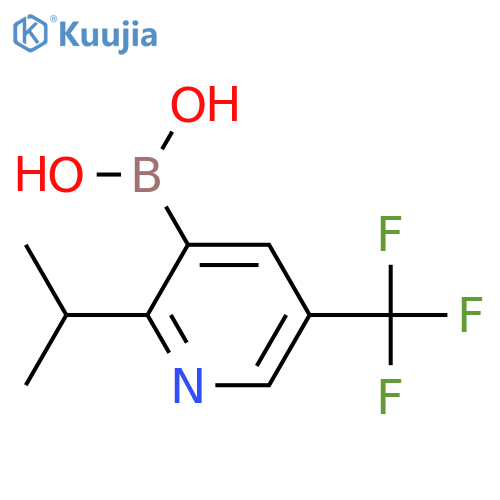 2-(iso-Propyl)-5-(trifluoromethyl)pyridine-3-boronic acid structure
