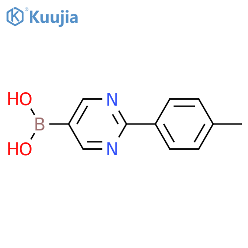 (2-(p-tolyl)pyrimidin-5-yl)boronic acid structure