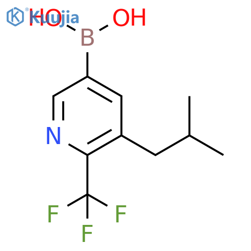 5-(iso-Butyl)-6-trifluoromethylpyridine-3-boronic acid structure
