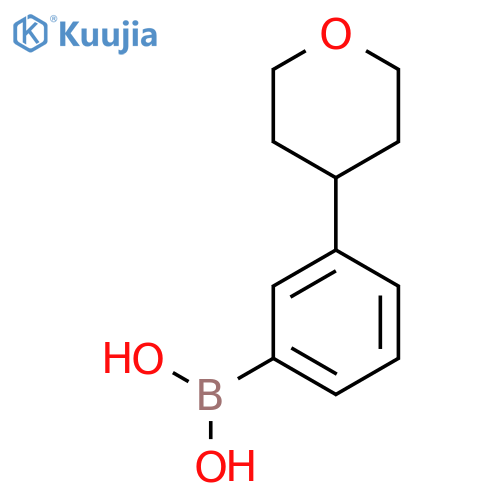 3-(Tetrahydro-2H-pyran-4-yl)phenylboronic acid structure