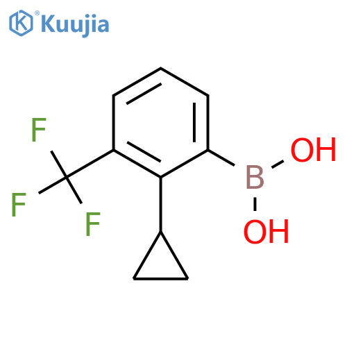 3-Trifluoromethyl-2-cyclopropylphenylboronic acid structure