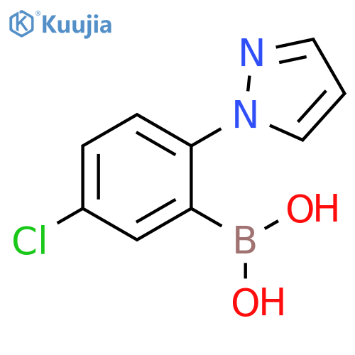5-Chloro-2-(1H-pyrazol-1-yl)phenylboronic acid structure