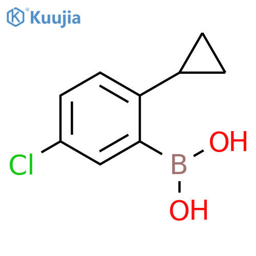 (5-chloro-2-cyclopropylphenyl)boronic acid structure