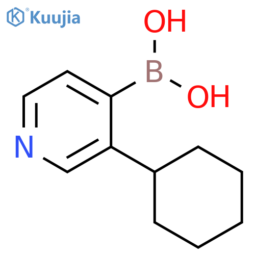 3-(Cyclohexyl)pyridine-4-boronic acid structure