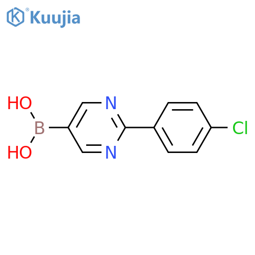 (2-(4-chlorophenyl)pyrimidin-5-yl)boronic acid structure
