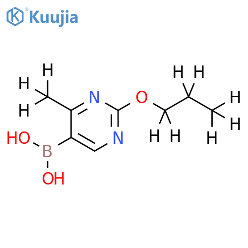 [2-(n-Propoxy)-4-methyl-d10]-pyrimidine-5-boronic acid structure