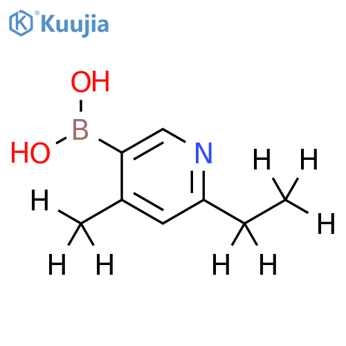 (4-Methyl-6-ethyl-d8)-pyridine-3-boronic acid structure