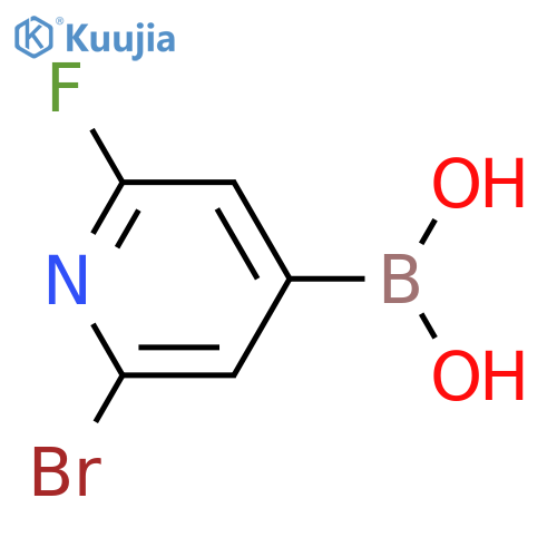 2-Fluoro-6-bromopyridine-4-boronic acid structure