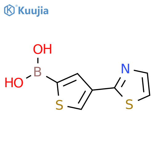4-(Thiazol-2-yl)thiophene-2-boronic acid structure