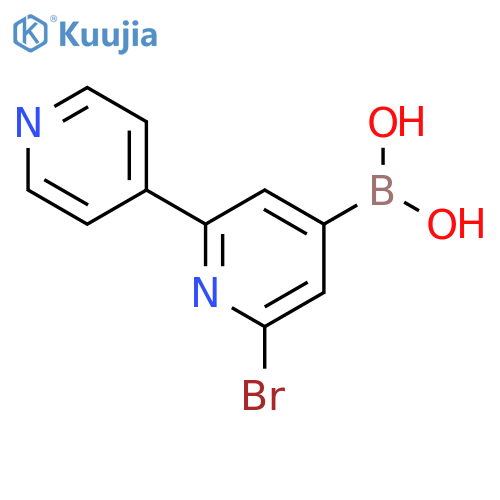 2-Bromo-6-(4-pyridyl)pyridine-4-boronic acid structure