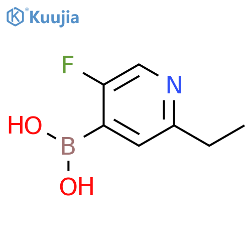 5-Fluoro-2-ethylpyridine-4-boronic acid structure