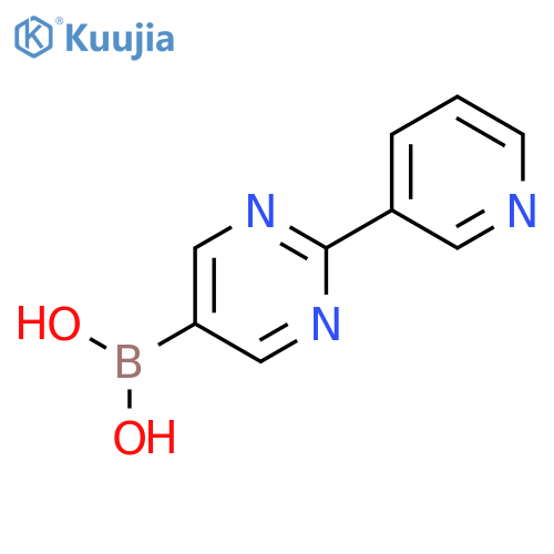 (2-(pyridin-3-yl)pyrimidin-5-yl)boronic acid structure