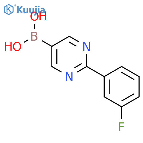 2-(3-Fluorophenyl)pyrimidine-5-boronic acid structure