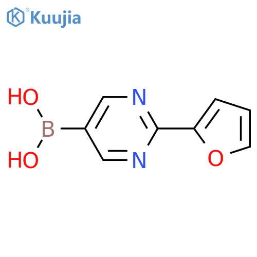 (2-(furan-2-yl)pyrimidin-5-yl)boronic acid structure